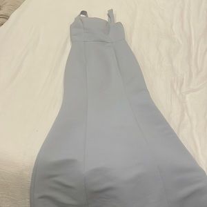 Amsale bridesmaids dress in light blue. Got it altered to a size 4.